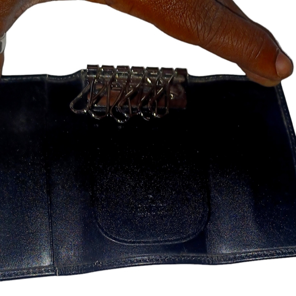 GUCCI AUTHENTIC BLACK LEATHER  KEYHOLDER UNISEX  EUC - Picture 8 of 14